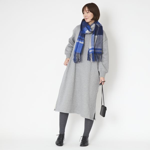 TUTIE./コットン裏毛起毛ワンピース -冬を暖かく過ごせる優しい肌触り